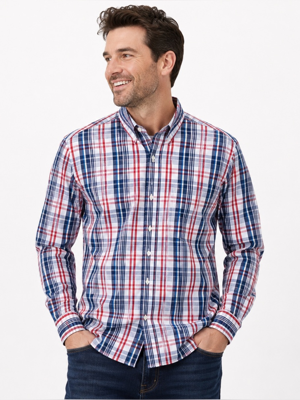 Taylor Vintage Performance Men’s XL Plaid Button Down Shirt